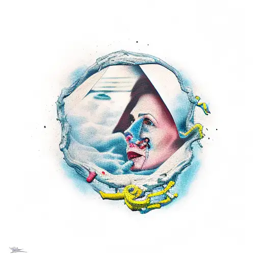 depression, death, divorce tattoo design idea