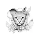 ella es mi persona tattoo design idea