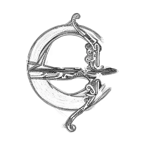 the letter c tattoo design idea