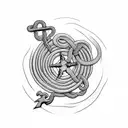 ocean rope anchor tattoo design idea