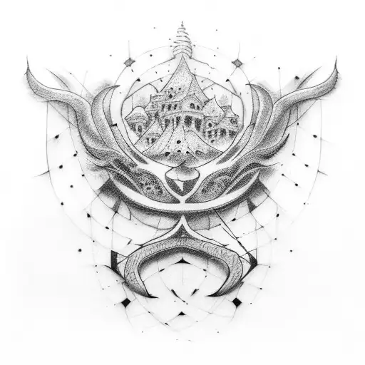 family of 5  tattoo design idea