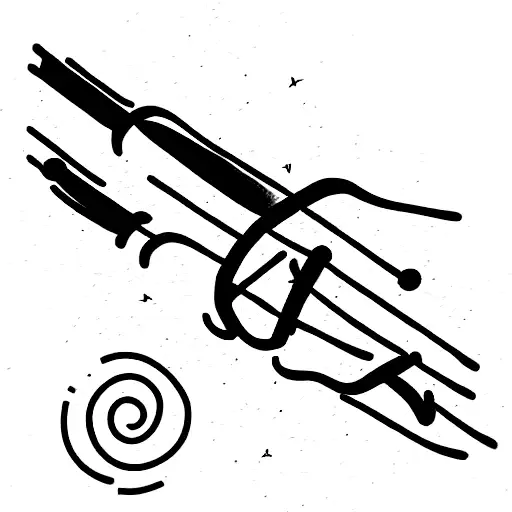 rock and roll tattoo design idea