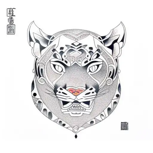 Panther tattoo design idea