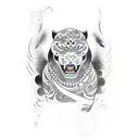 Panther tattoo design idea