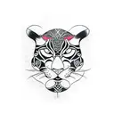 Panther tattoo design idea