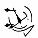 broken arrow on fire tattoo design idea