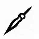 broken arrow on fire tattoo design idea