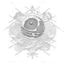 planets tattoo design idea