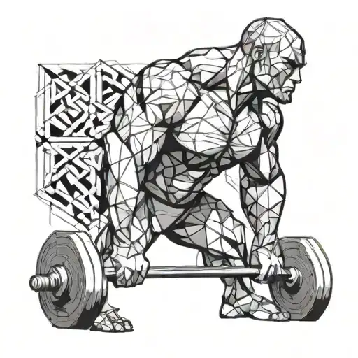 deadlift tattoo design idea