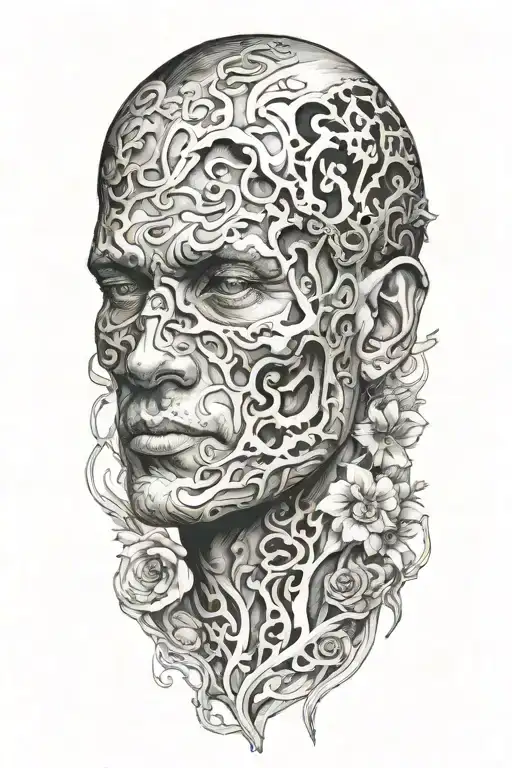 healing self discovery tattoo design idea