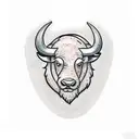 Buffalo  tattoo design idea