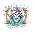 Buffalo  tattoo design idea