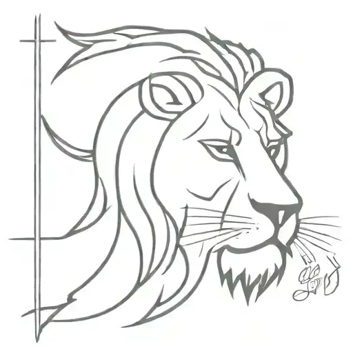Warrior of God, Lion, Jesus Christ tattoo design idea