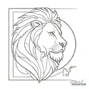 Warrior of God, Lion, Jesus Christ tattoo design idea