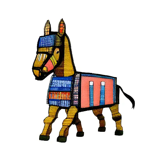 Trojan horse tattoo design idea