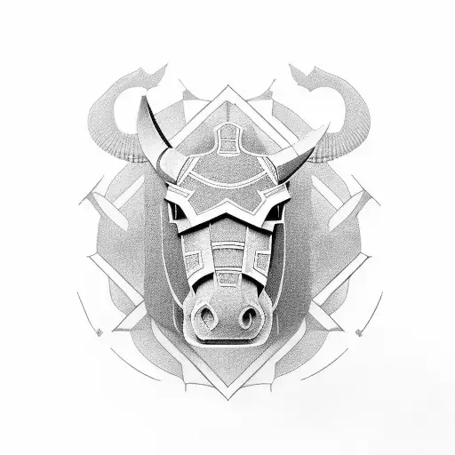 Trojan horse with the myrmidons tattoo design idea