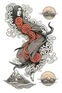 Itachi tattoo design idea