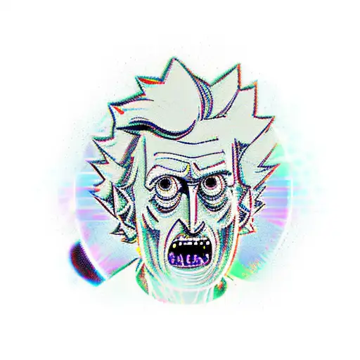 doctor who in rick and morty universe tattoo design idea