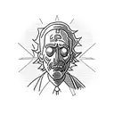 sisyphos in rick and morty universe  tattoo design idea