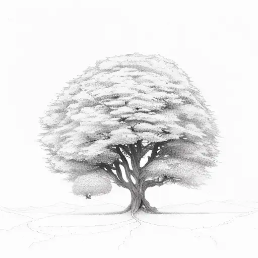 arbol, libro, engranajes y alas de angel tattoo design idea