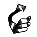 rock paper scissors  tattoo design idea