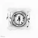 music note alphabet soup tattoo design idea