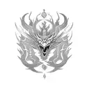 un Dragon chino tattoo design idea