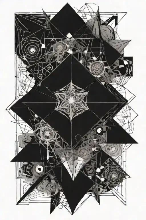 quantum mechanics with a creations tattoo design idea