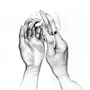 a hand passing through an invisible body tattoo design idea
