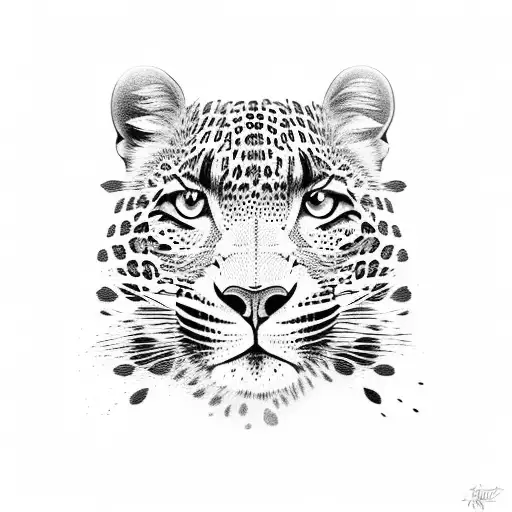 a leopard tattoo design idea