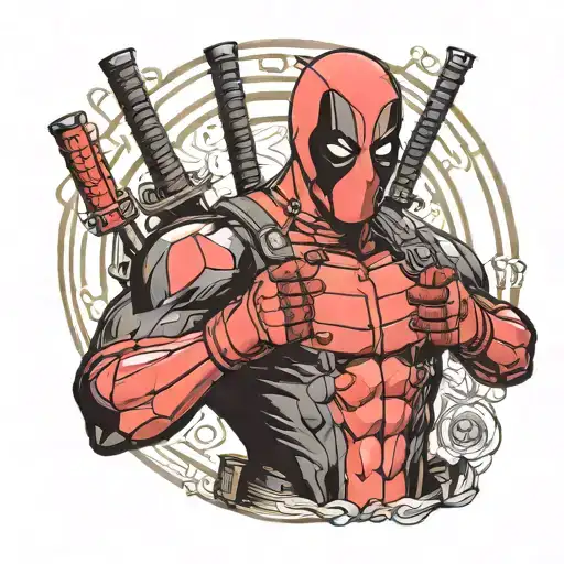 Deadpool Camaro tattoo design idea