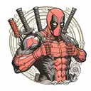 Deadpool Camaro tattoo design idea