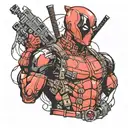 Deadpool Camaro tattoo design idea