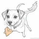  combinate Bread dumplings with jack russell terier tattoo design idea