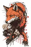 Naruto Exorcism Fox tattoo design idea