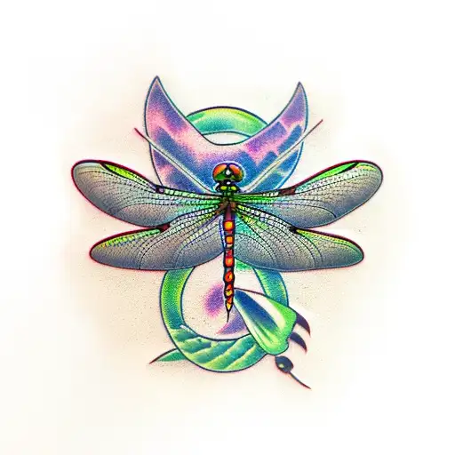 Dragonfly tattoo design idea