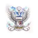 double headed eagle tattoo design idea