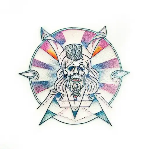 wizard tattoo design idea