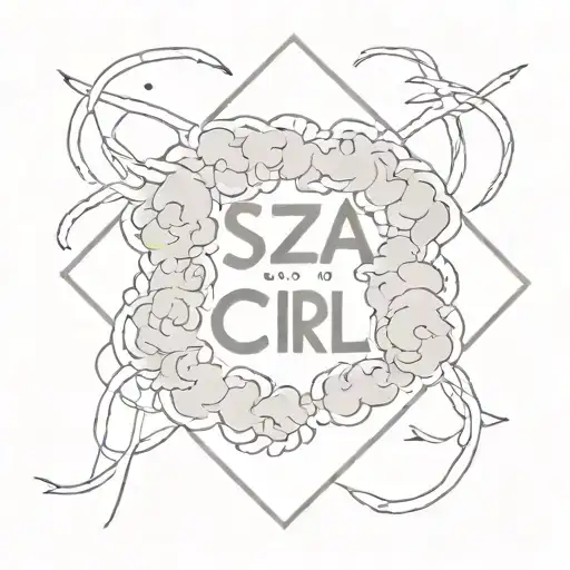 sza CTRL album title tattoo design idea