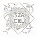 sza CTRL album title tattoo design idea