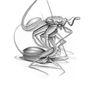 cobra praying mantis tattoo design idea