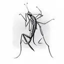 cobra praying mantis tattoo design idea