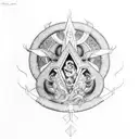 7 deadly sins vs 7 heavenly virtues tattoo design idea