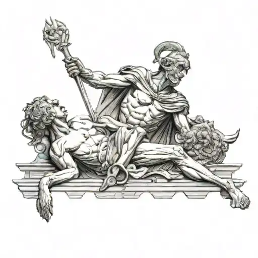 Death of Achilles by Flemish painter Peter Paul Ruben tattoo tattoo design idea