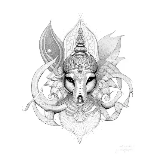 lakshmi tattoo design idea
