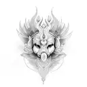 lakshmi tattoo design idea