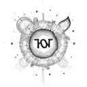 lantern with flame with the words "burning the midnight oil" around it in a circle  tattoo design idea