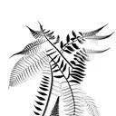 Fern Tree tattoo design idea
