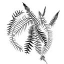 Fern Tree tattoo design idea