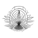 Fern Tree tattoo design idea